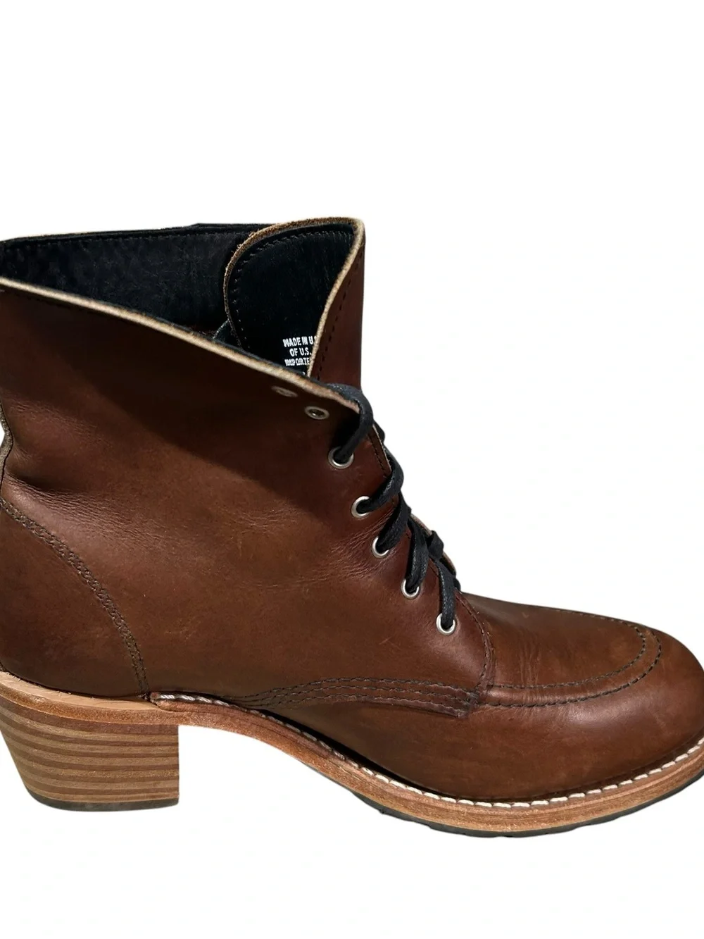 Red Wing Women's Clara Heritage Boots 3406 Size 9.5B Leather Heeled USA Made